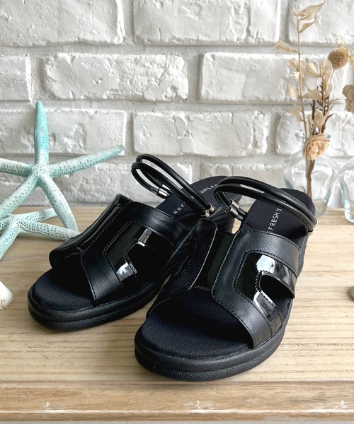 LUGG NAGG（ラグナグ）の「【REFRESH WALK】【2WAY】ストラップ稼働サンダル【３Ｅ】（サンダル・レディース・ブラック/シルバー/ホワイト・L/M/S）」の18枚目の写真
