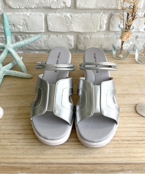 LUGG NAGG（ラグナグ）の「【REFRESH WALK】【2WAY】ストラップ稼働サンダル【３Ｅ】（サンダル・レディース・ブラック/シルバー/ホワイト・L/M/S）」の21枚目の写真