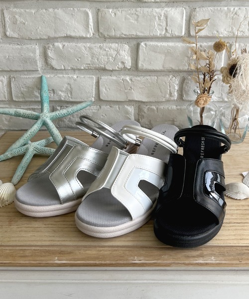LUGG NAGG（ラグナグ）の「【REFRESH WALK】【2WAY】ストラップ稼働サンダル【３Ｅ】（サンダル・レディース・ブラック/シルバー/ホワイト・L/M/S）」の22枚目の写真