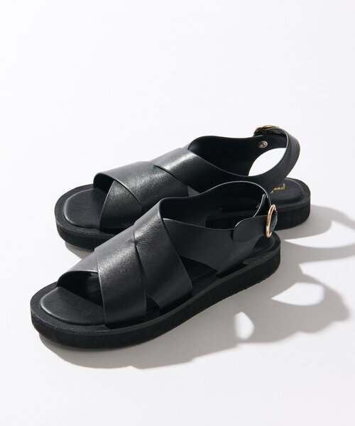 RIVE DROITE（リヴドロワ）の「【R.good(アールドットグッド)】バックストラップサンダル（サンダル・レディース・ブラック/ベージュ・SMALL/MEDIUM/LARGE）」の14枚目の写真