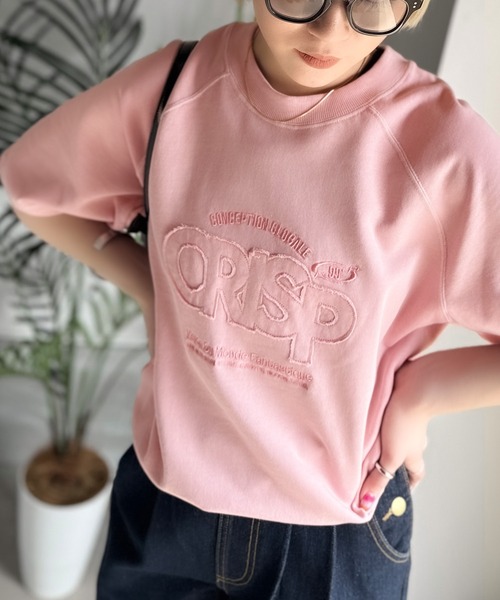 Java(ジャバ)の「《JaVa ジャバコラボ》裾はドロストでお好みのシルエットに。ヴィンテージライクな半袖ロゴスウェット(スウェット・メンズ・ライトブルー/ピンク/チャコールグレー・SMALL/MEDIUM/LARGE/X-LARGE)」の19枚目の写真