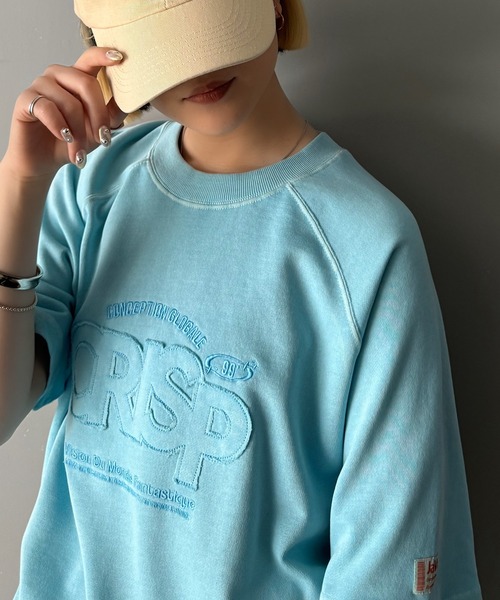 Java(ジャバ)の「《JaVa ジャバコラボ》裾はドロストでお好みのシルエットに。ヴィンテージライクな半袖ロゴスウェット(スウェット・メンズ・ライトブルー/ピンク/チャコールグレー・SMALL/MEDIUM/LARGE/X-LARGE)」の17枚目の写真