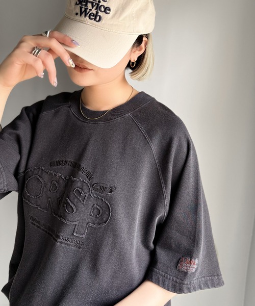 Java(ジャバ)の「《JaVa ジャバコラボ》裾はドロストでお好みのシルエットに。ヴィンテージライクな半袖ロゴスウェット(スウェット・メンズ・ライトブルー/ピンク/チャコールグレー・SMALL/MEDIUM/LARGE/X-LARGE)」の10枚目の写真