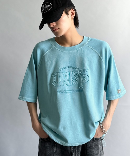 Java(ジャバ)の「《JaVa ジャバコラボ》裾はドロストでお好みのシルエットに。ヴィンテージライクな半袖ロゴスウェット(スウェット・メンズ・ライトブルー/ピンク/チャコールグレー・SMALL/MEDIUM/LARGE/X-LARGE)」の12枚目の写真