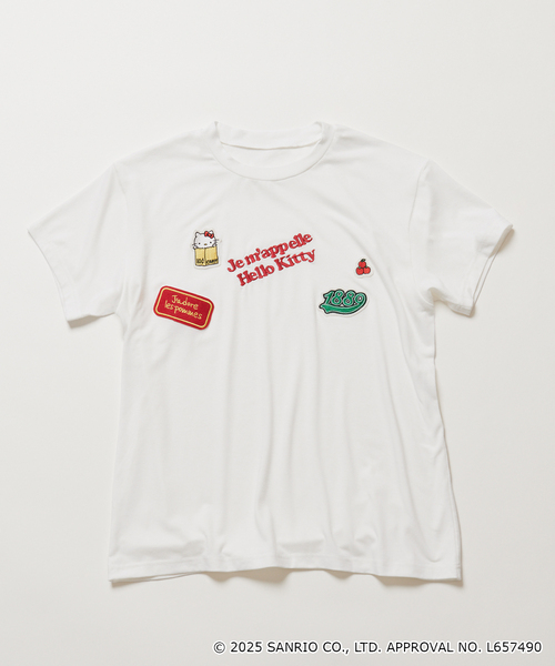 tシャツ 「一部店舗・WEB限定」Hello Kitty ワッペンTEE レディース セール】《一部店舗・WEB限定》Hello Kitty ワッペンTEE（T
