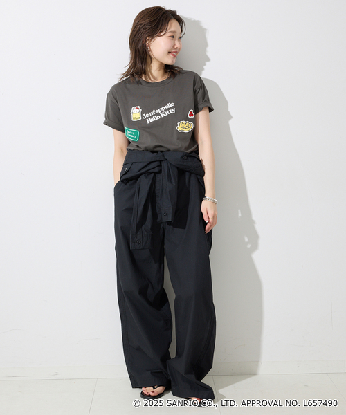 tシャツ 「一部店舗・WEB限定」Hello Kitty ワッペンTEE レディース セール】《一部店舗・WEB限定》Hello Kitty ワッペンTEE（T