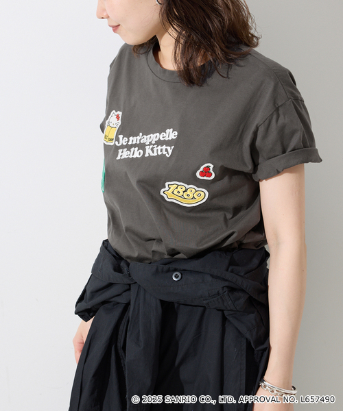 tシャツ 「一部店舗・WEB限定」Hello Kitty ワッペンTEE レディース セール】《一部店舗・WEB限定》Hello Kitty ワッペンTEE（T