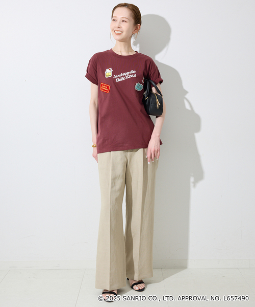 tシャツ 「一部店舗・WEB限定」Hello Kitty ワッペンTEE レディース セール】《一部店舗・WEB限定》Hello Kitty ワッペンTEE（T