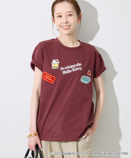 tシャツ 「一部店舗・WEB限定」Hello Kitty ワッペンTEE レディース セール】《一部店舗・WEB限定》Hello Kitty ワッペンTEE（T