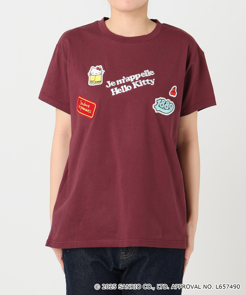 tシャツ 「一部店舗・WEB限定」Hello Kitty ワッペンTEE レディース セール】《一部店舗・WEB限定》Hello Kitty ワッペンTEE（T