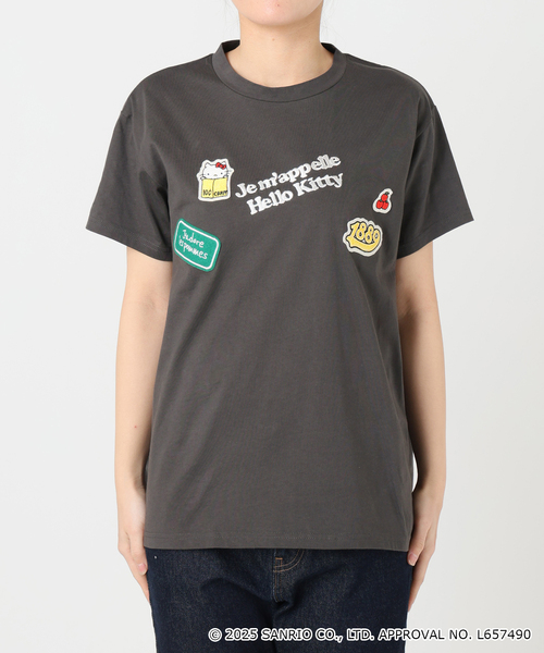tシャツ 「一部店舗・WEB限定」Hello Kitty ワッペンTEE レディース セール】《一部店舗・WEB限定》Hello Kitty ワッペンTEE（T