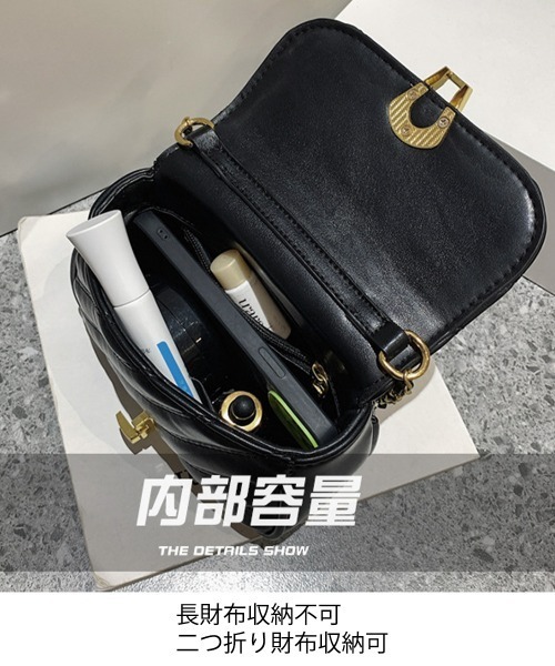 Miniministore(ミニミニストア)の「ミニショルダーバッグ キルティング鞄上品(ショルダーバッグ・レディース・ブラック/アイボリー・FREE)」の10枚目の写真