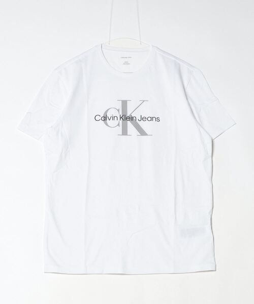 Calvin Klein Jeans（カルヴァンクラインジーンズ）の「Calvin Klein Jeans カルバンクラインジーンズ SS HERO MONOLOGO TEE 30S ショートスリーブ モノグラム ロゴTシャツ（Tシャツ/カットソー・メンズ・ブラック/ホワイト/ワイン・S/M/L/XL）」の2枚目の写真