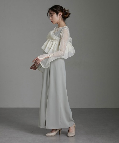 ドレスチュールトップス チュールトップスセットドレス | axes femme online shop