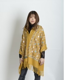 ストール/ショール(イエロー/黄色系・花柄・ボタニカル柄 ストール/ショール(イエロー/黄色系・花柄・ボタニカル柄