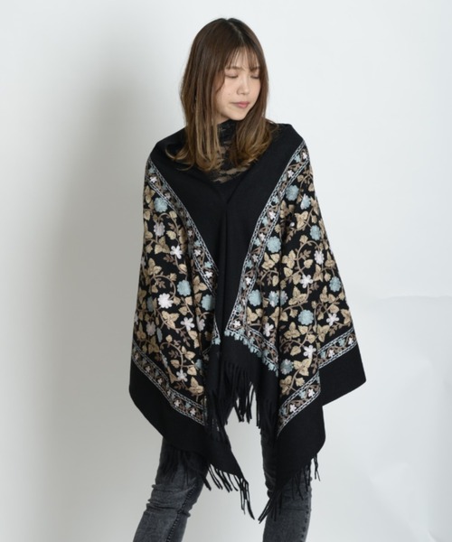 エスニック調 アジアン大判ストール（ストール/ショール