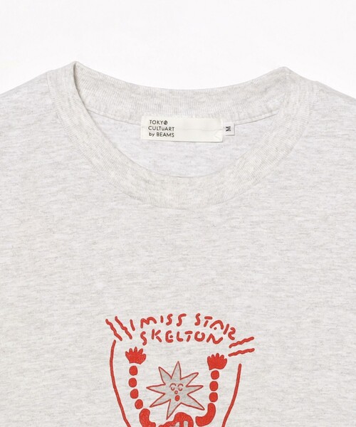 TOKYO CULTUART by BEAMS（トウキョウカルチャートバイビームス）の「norahi / starskel Tee Shirt　Hologram（Tシャツ/カットソー・レディース・ライトグレー/チャコールグレー・LARGE/SMALL/MEDIUM/X-LARGE）」の12枚目の写真