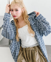 OLIVE des OLIVE | フードBigシャツ(シャツ/ブラウス)