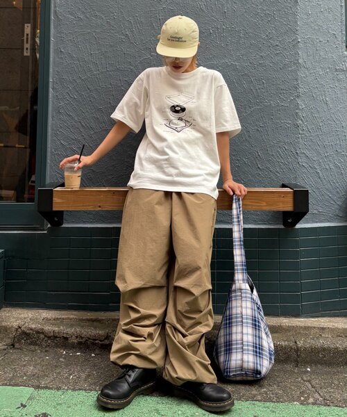 CIAOPANIC TYPY（チャオパニックティピー）の「【UNISEX】レコードTEE（Tシャツ/カットソー・レディース・ホワイト/グレー/ブラック・MEDIUM/LARGE）」の8枚目の写真