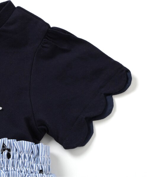 apres les cours(アプレレクール)の「3柄スカラップドッキングワンピース(ワンピース・キッズ・その他3/ストライプ/チェック・140/130/120/110/100/90/80)」の11枚目の写真