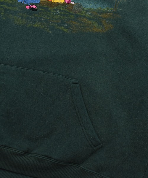 DISNEY VINTAGE（ディズニーヴィンテージ）の「【ヴィンテージ古着】90’s Disney “Pooh＆Friends” キャラクター スウェット USA製（パーカー・メンズ・グリーン・LARGE）」の4枚目の写真