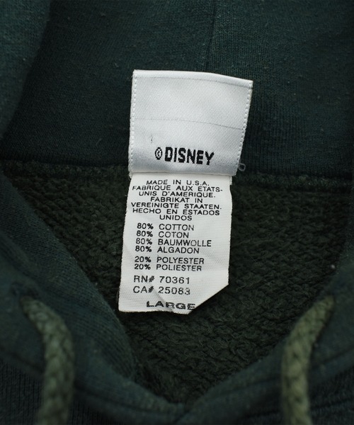DISNEY VINTAGE（ディズニーヴィンテージ）の「【ヴィンテージ古着】90’s Disney “Pooh＆Friends” キャラクター スウェット USA製（パーカー・メンズ・グリーン・LARGE）」の7枚目の写真