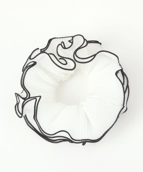 GLOBAL WORK（グローバルワーク）の「BIGパイピングシュシュ/490157（シュシュ・レディース・グリーン/アイボリー/ブラック/ベージュ/その他2/その他3/その他1/ホワイト系その他・FREE）」の7枚目の写真