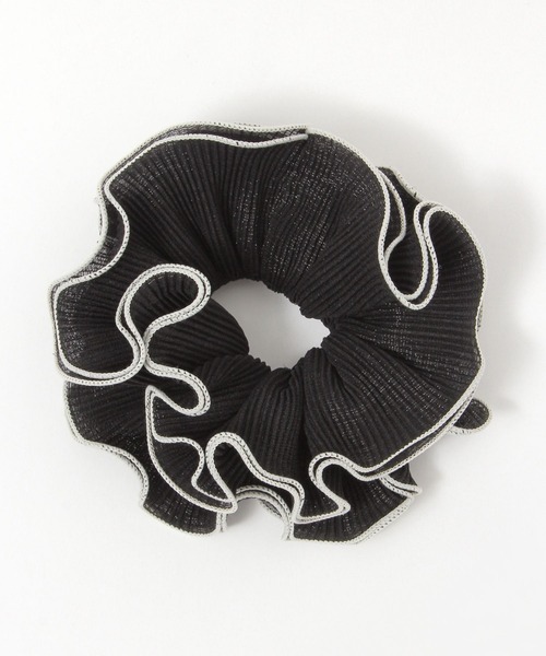 GLOBAL WORK（グローバルワーク）の「BIGパイピングシュシュ/490157（シュシュ・レディース・グリーン/アイボリー/ブラック/ベージュ/その他2/その他3/その他1/ホワイト系その他・FREE）」の3枚目の写真