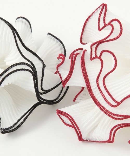 GLOBAL WORK（グローバルワーク）の「BIGパイピングシュシュ/490157（シュシュ・レディース・グリーン/アイボリー/ブラック/ベージュ/その他2/その他3/その他1/ホワイト系その他・FREE）」の12枚目の写真