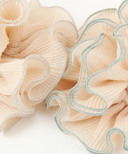 GLOBAL WORK（グローバルワーク）の「BIGパイピングシュシュ/490157（シュシュ・レディース・グリーン/アイボリー/ブラック/ベージュ/その他2/その他3/その他1/ホワイト系その他・FREE）」の13枚目の写真