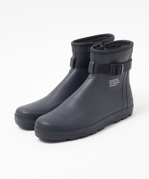 MoonStar（ムーンスター）の「【810s / エイトテンス】MARKE MODI マルケ / レインブーツ（レインシューズ・メンズ・チャコールグレー/グレイッシュベージュ/ホワイト・28/26/27）」の2枚目の写真