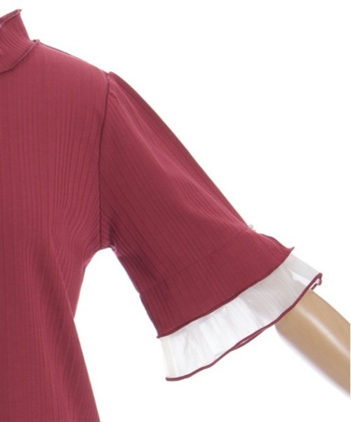 axes femme（アクシーズファム）の「楊柳シフォン袖メロープルオーバー（Tシャツ/カットソー・レディース・ブラック/ホワイト/レッド/ミント・FREE）」の20枚目の写真