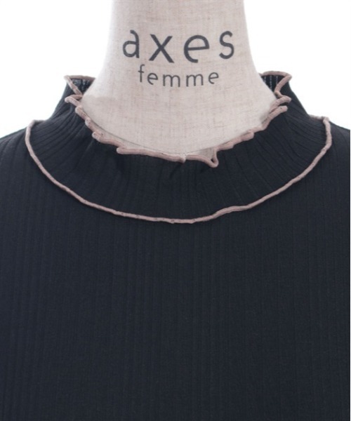 axes femme（アクシーズファム）の「楊柳シフォン袖メロープルオーバー（Tシャツ/カットソー・レディース・ブラック/ホワイト/レッド/ミント・FREE）」の16枚目の写真