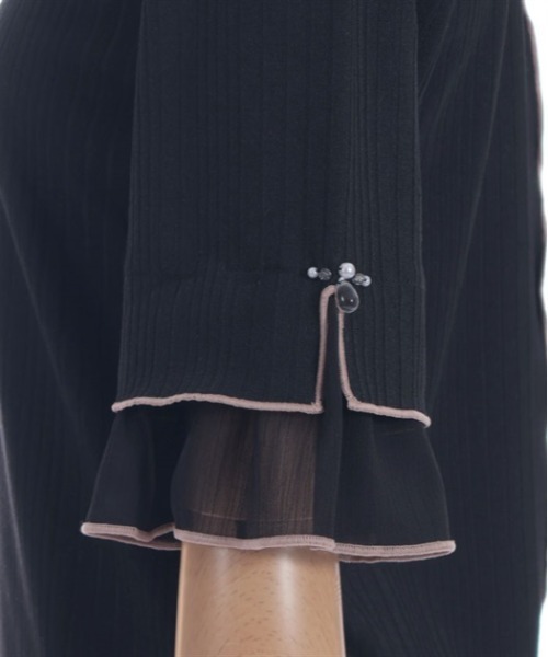 axes femme（アクシーズファム）の「楊柳シフォン袖メロープルオーバー（Tシャツ/カットソー・レディース・ブラック/ホワイト/レッド/ミント・FREE）」の15枚目の写真