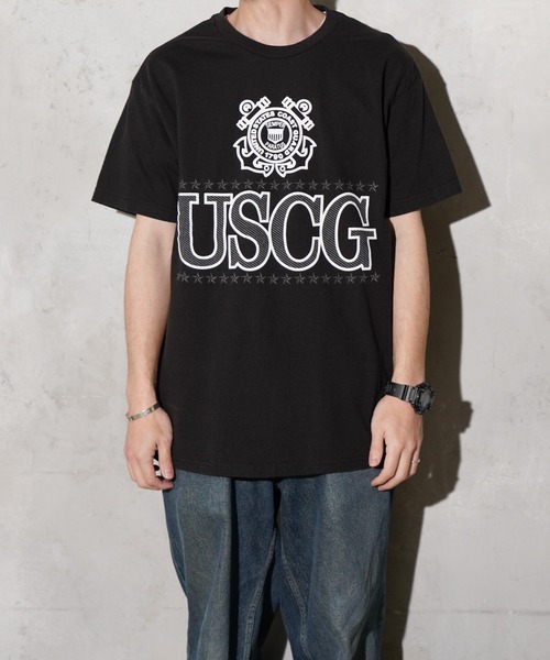 made in standard （メイドインスタンダード）の「MADE IN STANDARD / メイドインスタンダード USCG TEE ユーエスコーストガード 半袖Tシャツ（Tシャツ/カットソー・メンズ・ブラック/ライトグレー・MEDIUM/LARGE/X-LARGE/SMALL）」の8枚目の写真