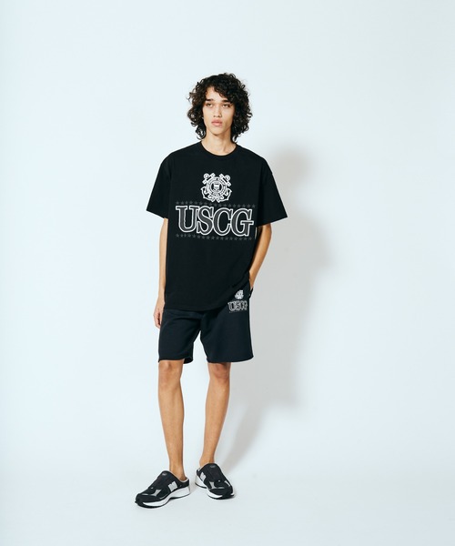 made in standard （メイドインスタンダード）の「MADE IN STANDARD / メイドインスタンダード USCG TEE ユーエスコーストガード 半袖Tシャツ（Tシャツ/カットソー・メンズ・ブラック/ライトグレー・MEDIUM/LARGE/X-LARGE/SMALL）」の3枚目の写真