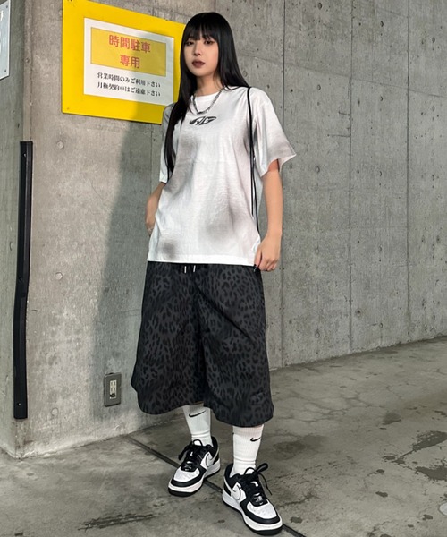 A'gem（エージェム）の「A'GEM/9 × .kom 『A'gem/エージェム』 豹ショートパンツ（その他パンツ・メンズ・チャコールグレー/ベージュ・FREE）」の4枚目の写真