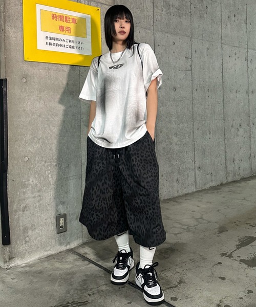 A'gem（エージェム）の「A'GEM/9 × .kom 『A'gem/エージェム』 豹ショートパンツ（その他パンツ・メンズ・チャコールグレー/ベージュ・FREE）」の5枚目の写真