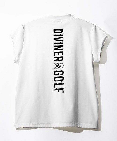 DIVINER GOLF(ディバイナー ゴルフ)の「【DIVINER GOLF】攻め袖 モックネックTシャツ メンズ ゴルフウェア ショートスリーブ 襟付き 春服(ゴルフグッズ・メンズ・ホワイト×ブラック/ブラック×ブラック/ブラック×ホワイト・M/L/XL/XXL)」の4枚目の写真