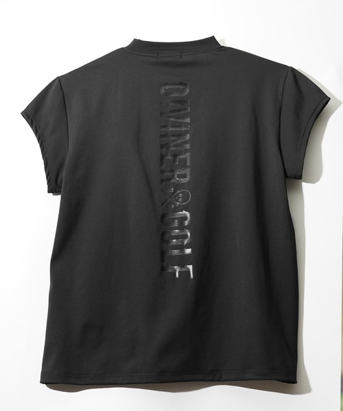 DIVINER GOLF(ディバイナー ゴルフ)の「【DIVINER GOLF】攻め袖 モックネックTシャツ メンズ ゴルフウェア ショートスリーブ 襟付き 春服(ゴルフグッズ・メンズ・ホワイト×ブラック/ブラック×ブラック/ブラック×ホワイト・M/L/XL/XXL)」の10枚目の写真
