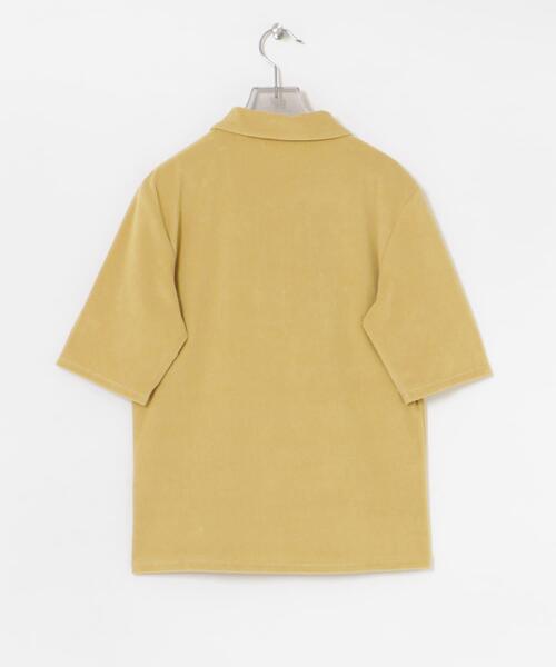 URBAN RESEARCH（アーバンリサーチ）の「パイルポロ衿カットソー（Tシャツ/カットソー・レディース・グレー/イエロー・FREE）」の12枚目の写真