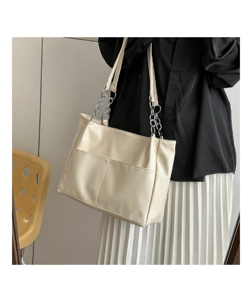 shoppinggo(ショッピングゴー)の「トートバッグ レディース 肩掛け(ハンドバッグ・レディース・ブラウン/ベージュ/ブラック・FREE)」の7枚目の写真