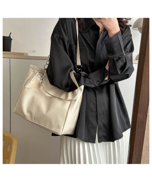 shoppinggo(ショッピングゴー)の「トートバッグ レディース 肩掛け(ハンドバッグ・レディース・ブラウン/ベージュ/ブラック・FREE)」の8枚目の写真