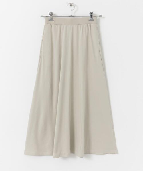URBAN RESEARCH DOORS(アーバンリサーチドアーズ)の「『セットアップ対応』モダールコットン裏毛イージースカート(スカート・レディース・グレー/ベージュ系その他/ブラック・MEDIUM)」の12枚目の写真