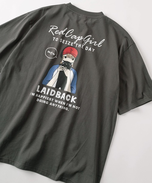 日本未入荷 CHUU★コルセットプリントバックレースアップTシャツ セール】【70】【Red Cap Girl/レッドキャップガール】ワン