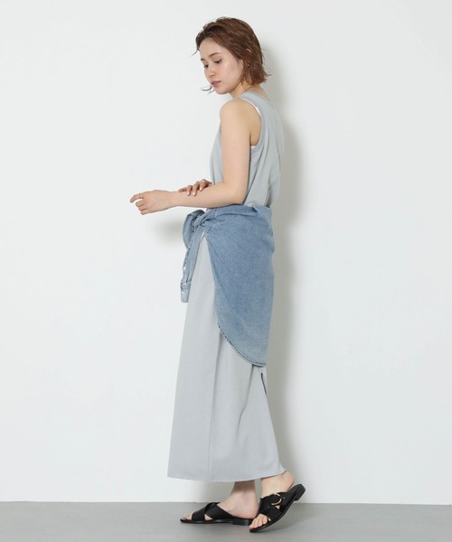 Gready Brilliant（グレディブリリアン）の「アメスリカットマキシワンピ（ワンピース・レディース・ブラック/オフホワイト/グレー・FREE）」の17枚目の写真