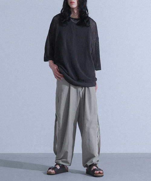 MDR(エムディアール)の「冷感サイドタックナイロンパンツ(その他パンツ・メンズ・グレイッシュベージュ/ブラック・L/M)」の14枚目の写真