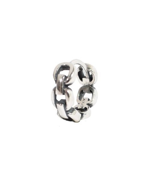 H.O.V(フォブ)の「【H.O.V】LINK HOOP PIERCE/リンク フープ ピアス ユニセックス チェーン(ピアス(両耳用)・レディース・シルバー・FREE)」の2枚目の写真