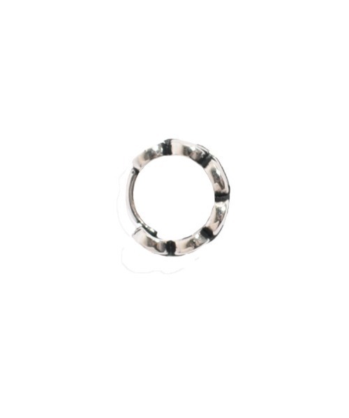 H.O.V(フォブ)の「【H.O.V】LINK HOOP PIERCE/リンク フープ ピアス ユニセックス チェーン(ピアス(両耳用)・レディース・シルバー・FREE)」の5枚目の写真