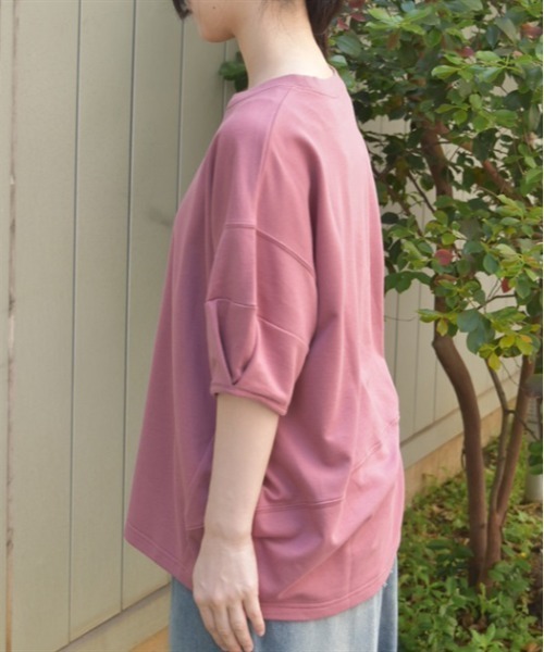 axes femme(アクシーズファム)の「プリントコクーントレーナー(Tシャツ/カットソー・レディース・ピンク/キナリ/ネイビー・FREE)」の5枚目の写真